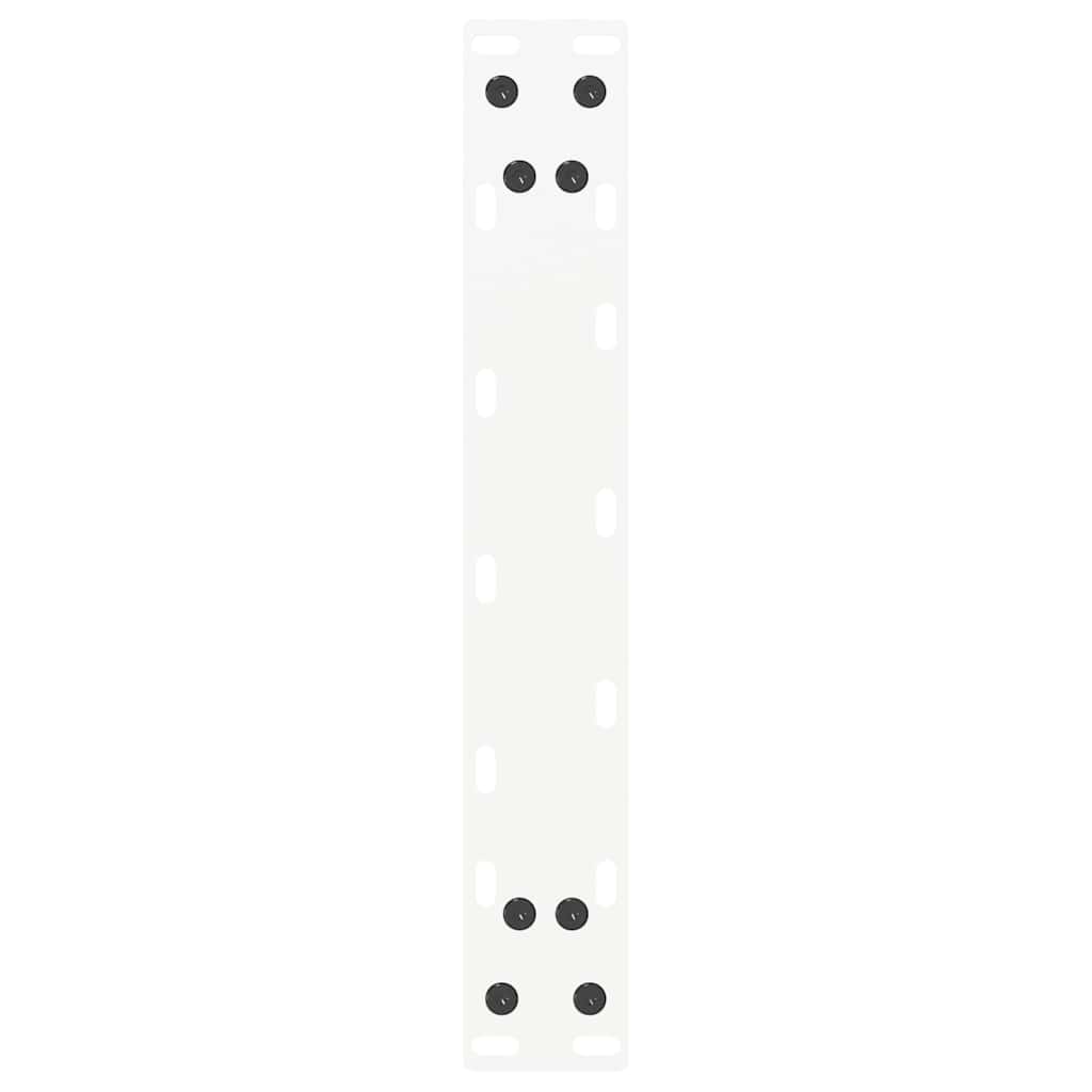 sofabordsben U-formet 2 stk. hvid 28 x (42-43) cm stål