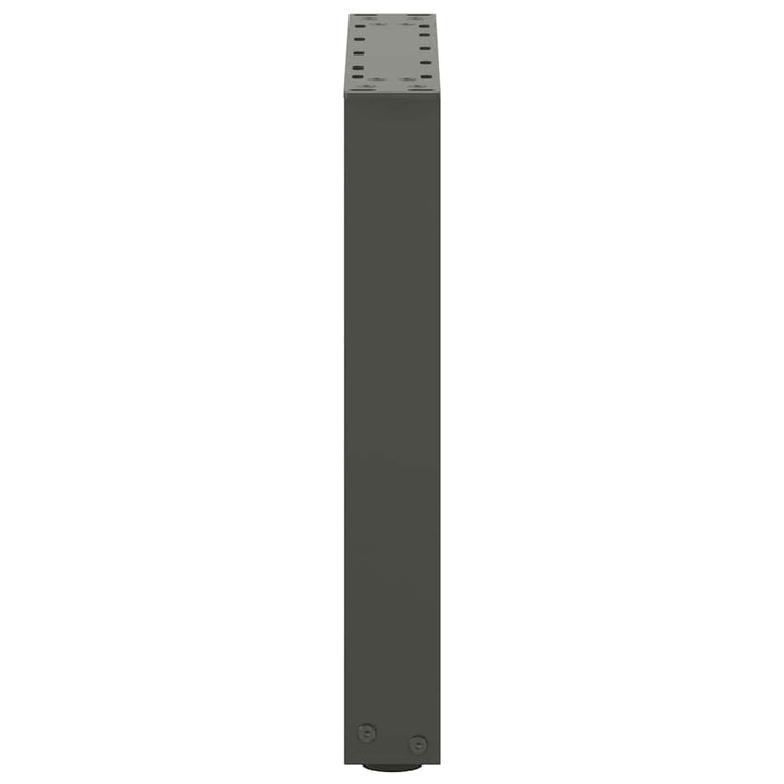 sofabordsben U-formet 2 stk. antracit 28 x (42-43) cm stål