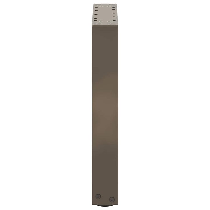 sofabordsben U-formet 2 stk. naturstål 28 x (42-43) cm stål