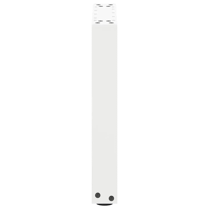 sofabordsben U-formet 2 stk. hvid 38 x (42-43) cm stål