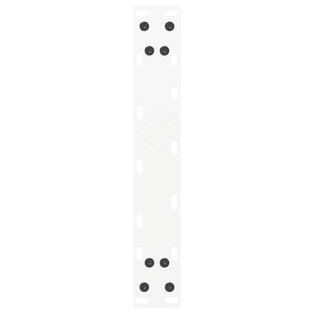 sofabordsben U-formet 2 stk. hvid 38 x (42-43) cm stål
