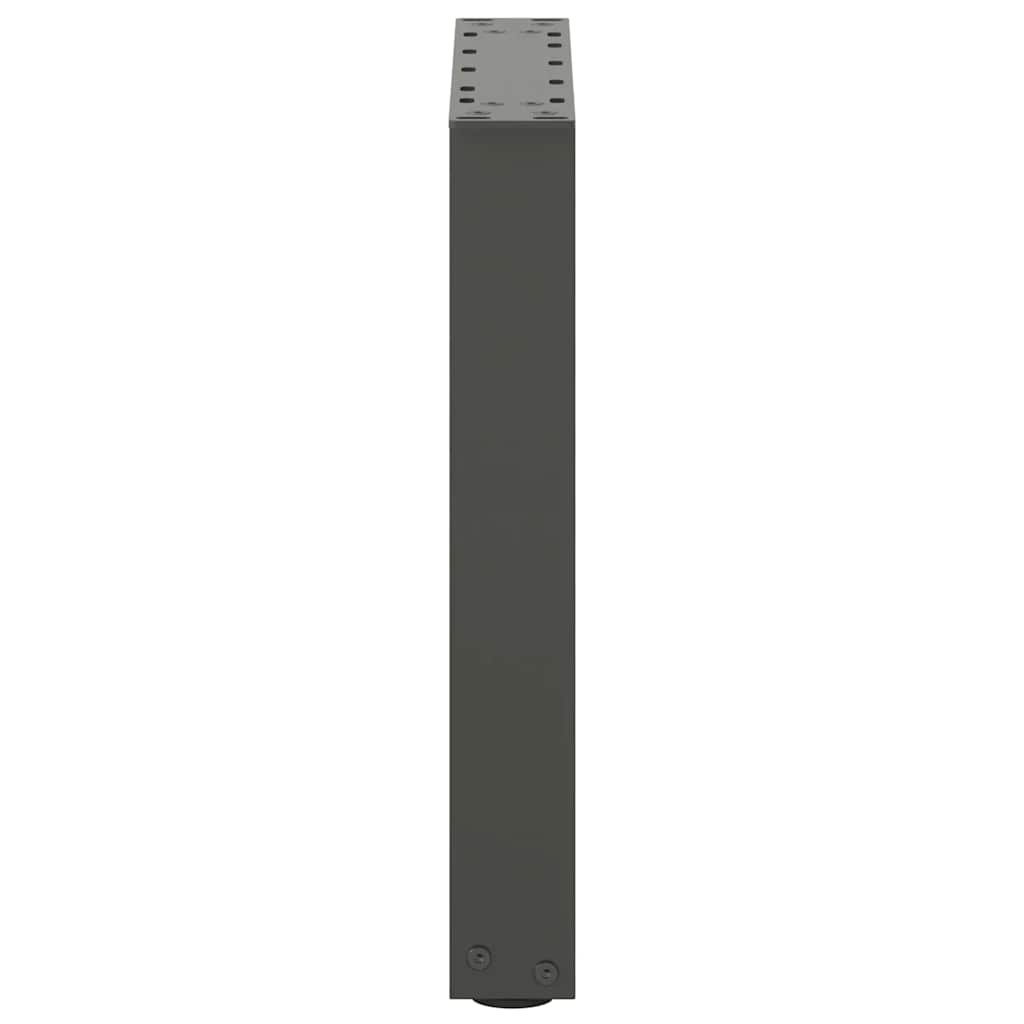 sofabordsben U-formet 2 stk. antracit 38 x (42-43) cm stål