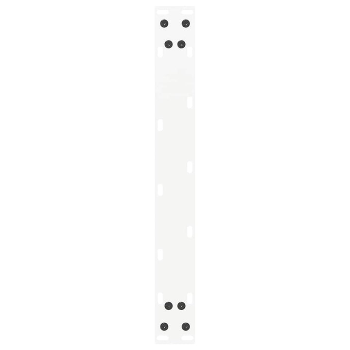 sofabordsben U-formet 2 stk. hvid 50x(42-43) cm stål