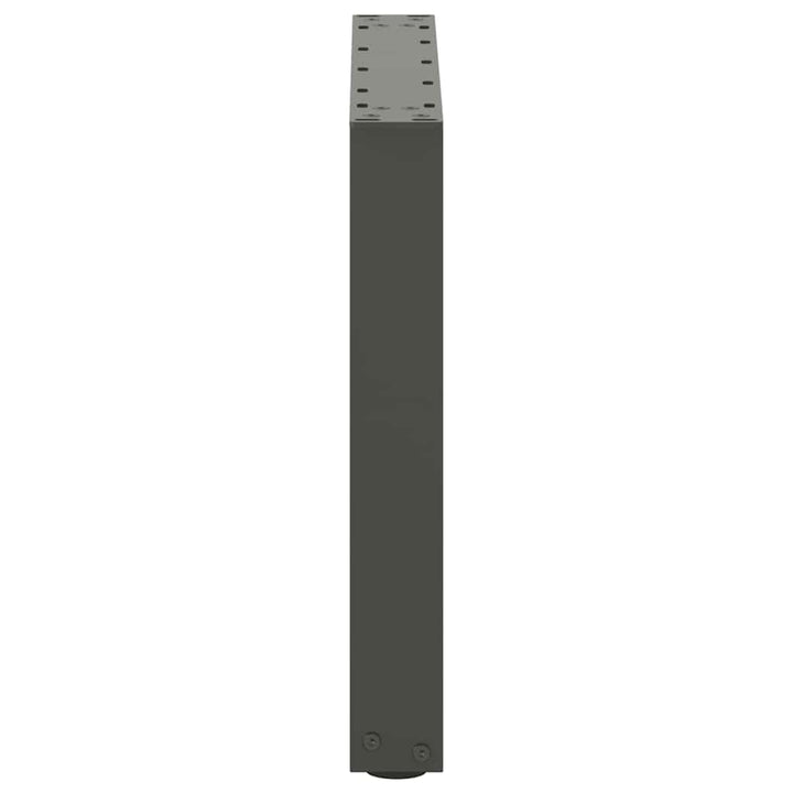 sofabordsben U-formet 2 stk. antracit 50x(42-43) cm stål