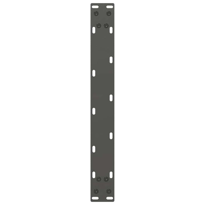 sofabordsben U-formet 2 stk. antracit 50x(42-43) cm stål