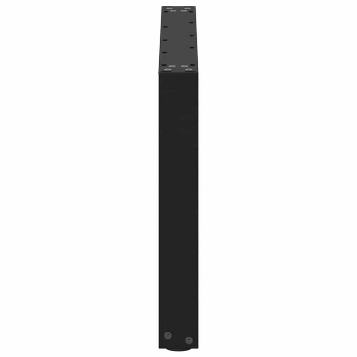 sofabordsben U-formet 2 stk. sort 60 x (42-43) cm stål