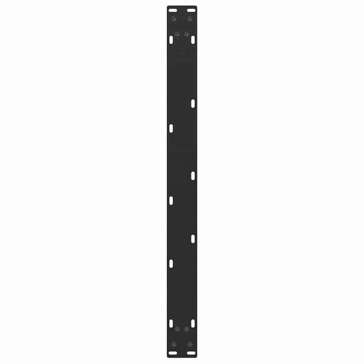 sofabordsben U-formet 2 stk. sort 60 x (42-43) cm stål