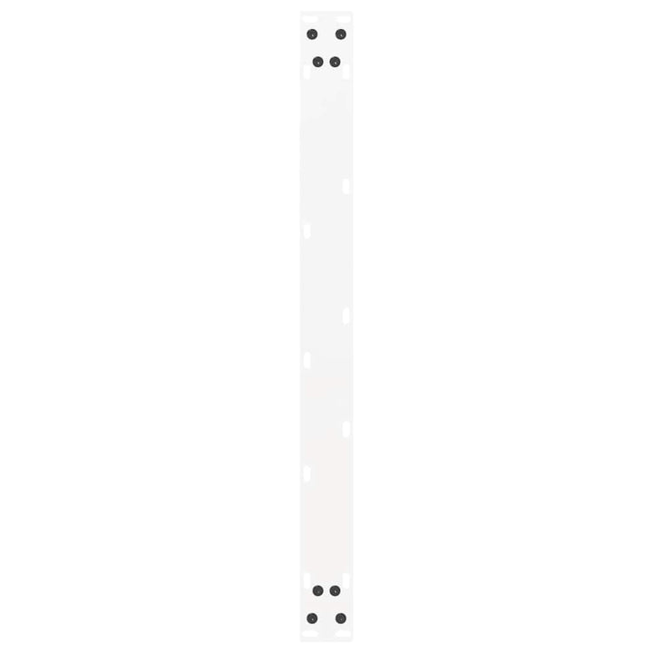 sofabordsben U-formet 2 stk. hvid 60 x (42-43) cm stål