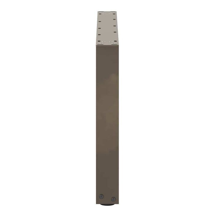 sofabordsben U-formet 2 stk. naturstål 60 x (42-43) cm stål