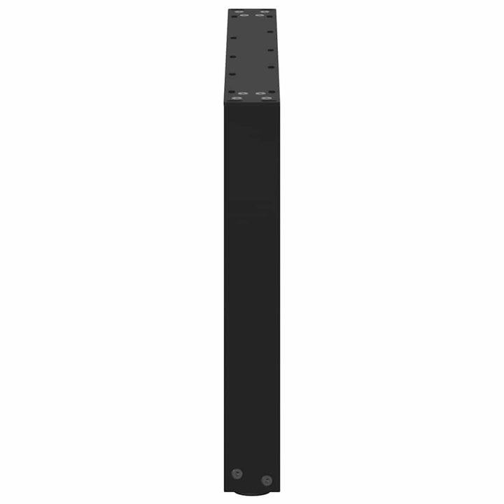 sofabordsben U-formet 2 stk. sort 70 x (42-43) cm stål