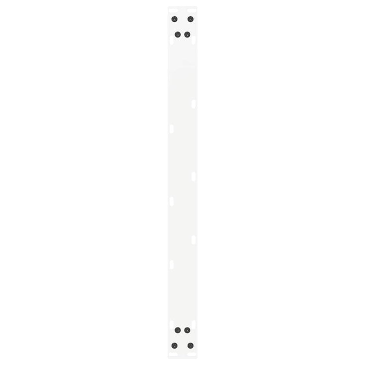 sofabordsben U-formet 2 stk. hvid 70 x (42-43) cm stål