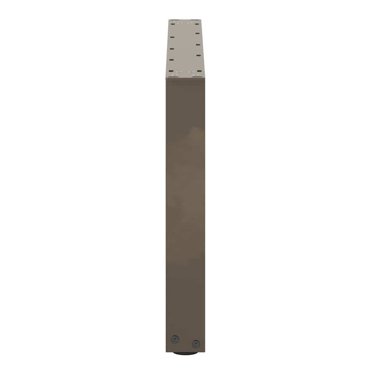 sofabordsben U-formet 2 stk. naturstål 70 x (42-43) cm stål