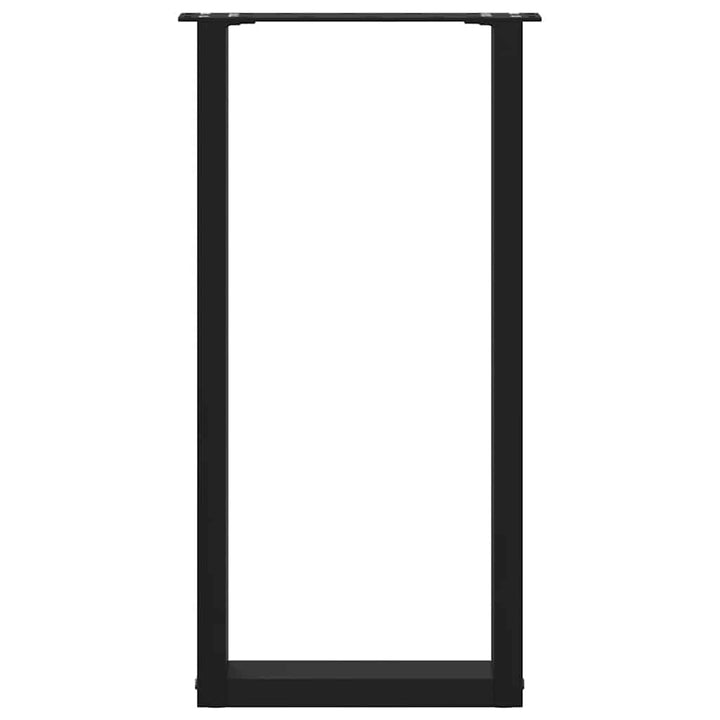 konsolbordben U-formet 2 stk. sort 28 x (72-73) cm stål
