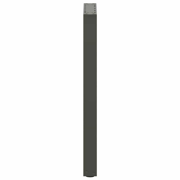 konsolbordben U-formet 2 stk. antracit 28 x (72-73) cm stål