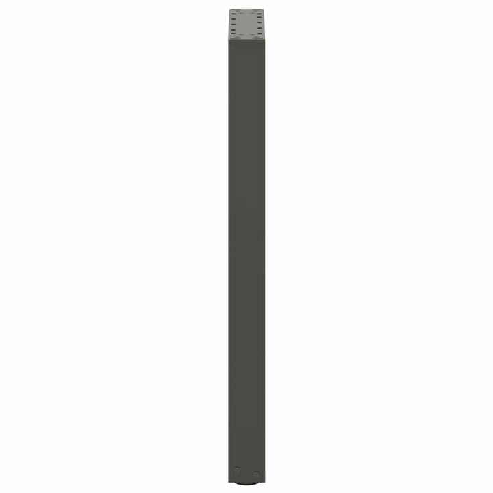 konsolbordben U-formet 2 stk. antracit 38 x (72-73) cm stål