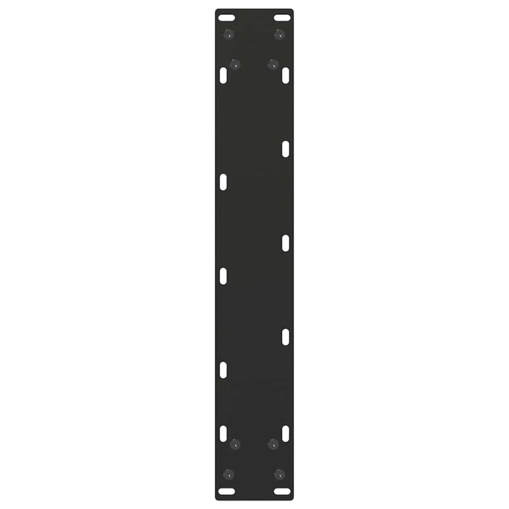 spisebordsben U-formet 2 stk. sort 50x(72-73) cm stål