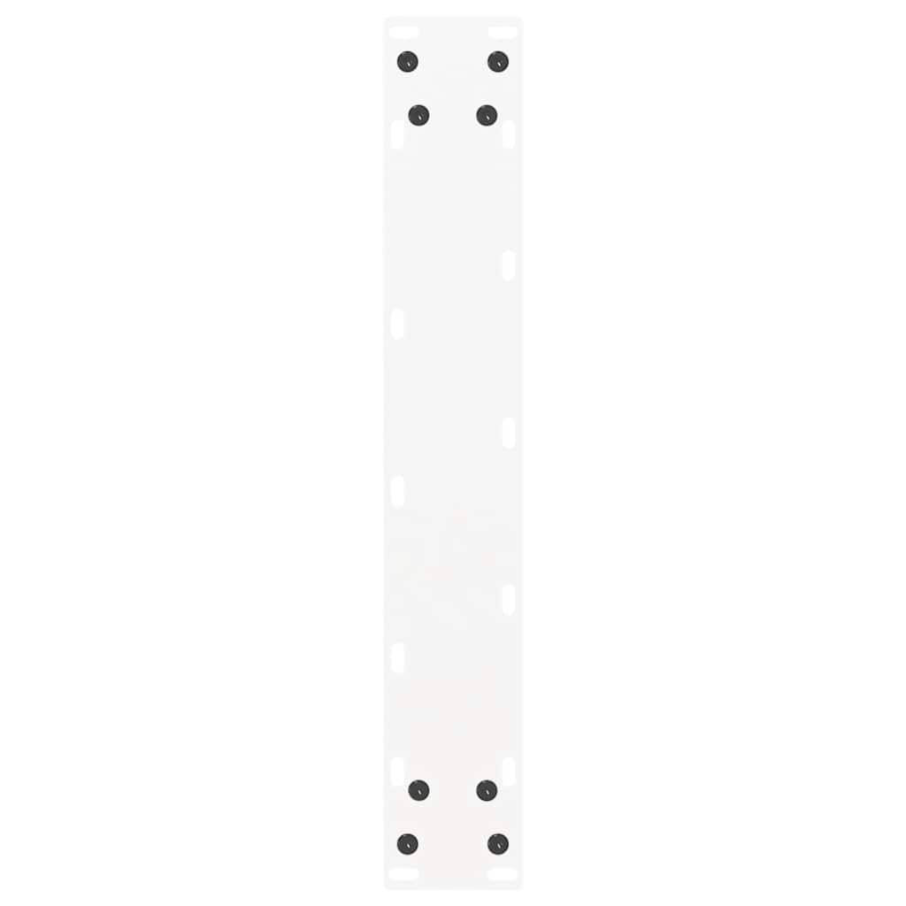spisebordsben U-formet 2 stk. hvid 50x(72-73) cm stål