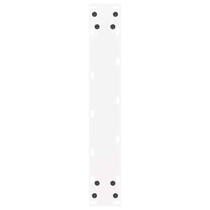 spisebordsben U-formet 2 stk. hvid 50x(72-73) cm stål