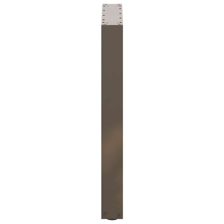 spisebordsben U-formet 2 stk. naturstål 60 x (72-73) cm stål