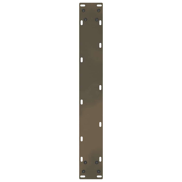 spisebordsben U-formet 2 stk. naturstål 60 x (72-73) cm stål