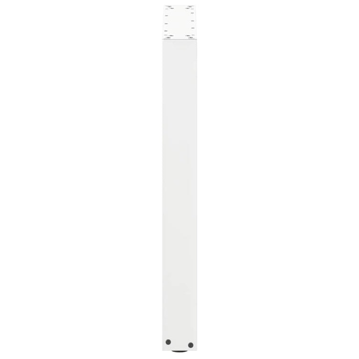 spisebordsben U-formet 2 stk. hvid 70 x (72-73) cm stål