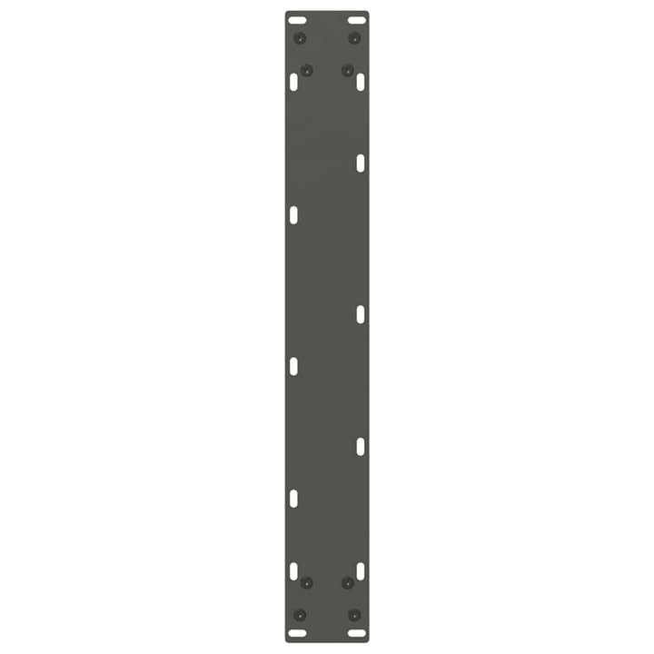 spisebordsben U-formet 2 stk. antracit 70 x (72-73) cm stål