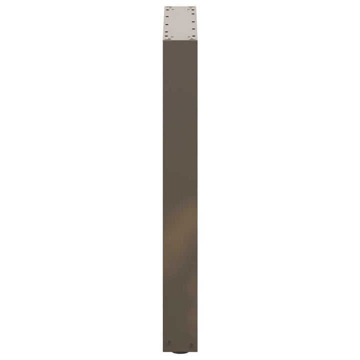 spisebordsben U-formet 2 stk. naturstål 70x(72-73) cm stål