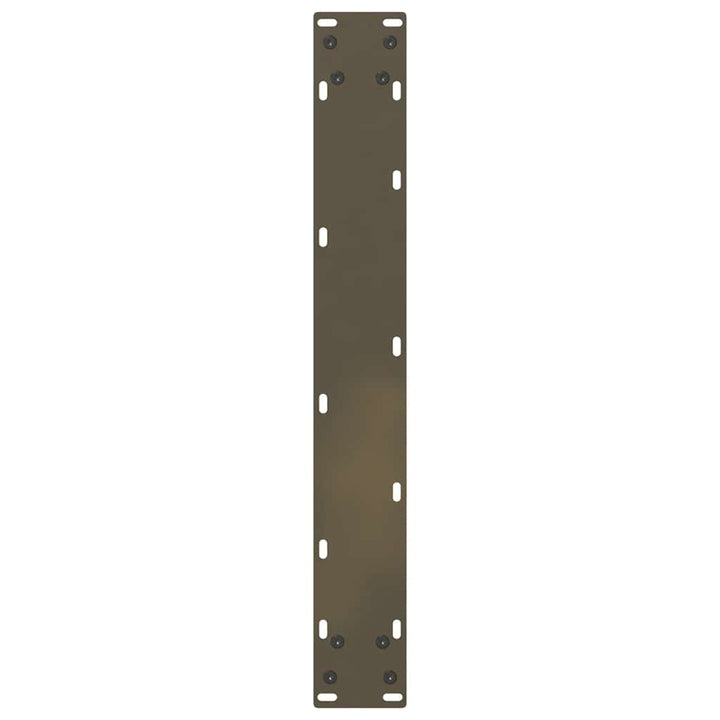 spisebordsben U-formet 2 stk. naturstål 70x(72-73) cm stål