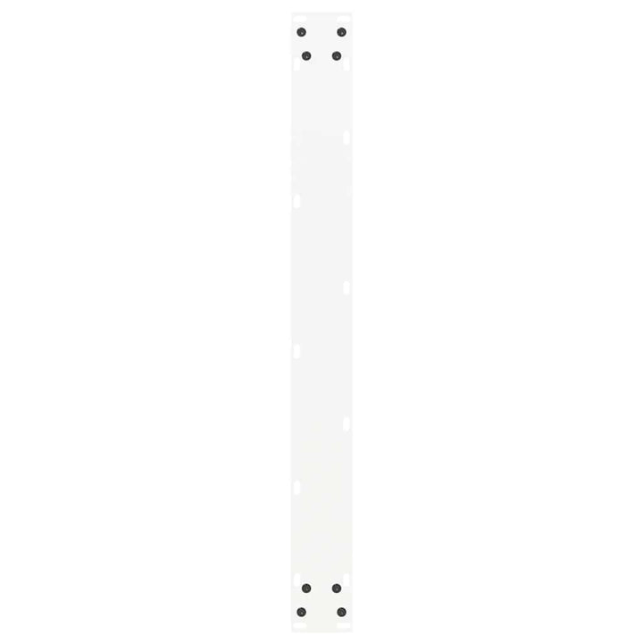 spisebordsben U-formet 2 stk. hvid 80x(72-73) cm stål