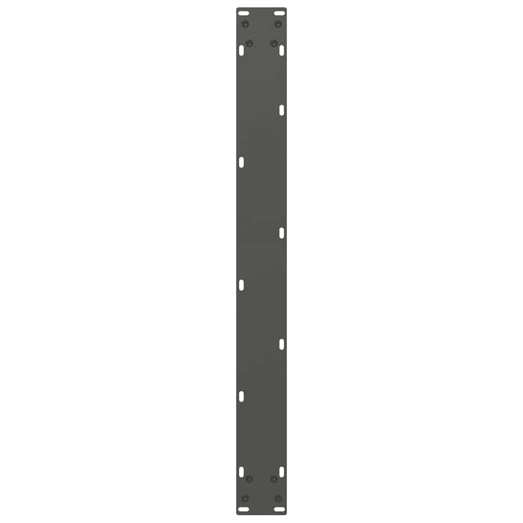 spisebordsben U-formet 2 stk. antracit 90x(72-73) cm stål