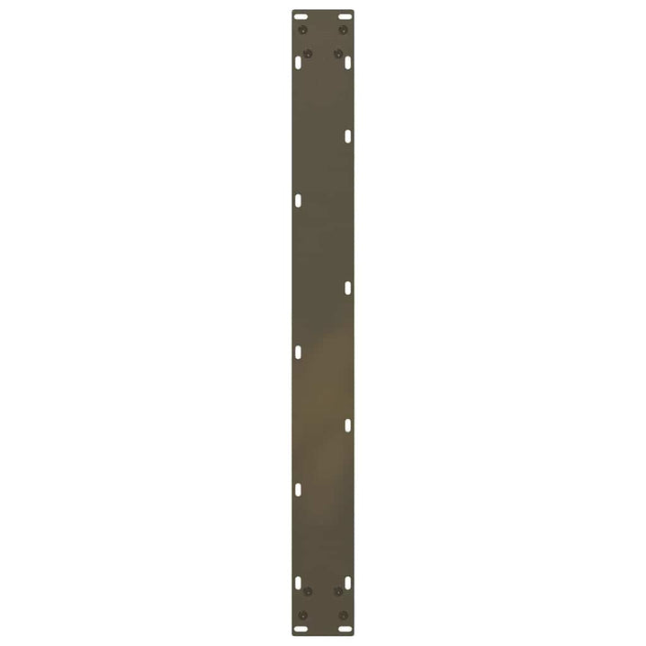 spisebordsben U-formet 2 stk. naturstål 90 x (72-73) cm stål