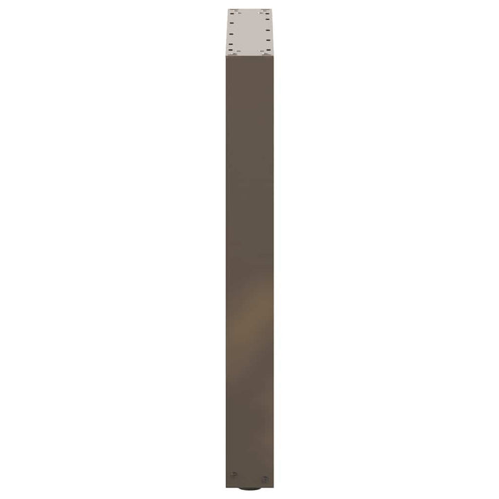 spisebordsben U-formet 3 stk. naturstål 70 x (72-73) cm stål