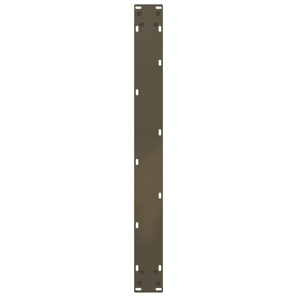 spisebordsben U-formet 3 stk. naturstål 80x(72-73) cm stål