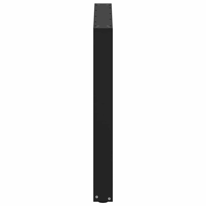 spisebordsben U-formet 3 stk. sort 90 x (72-73) cm stål