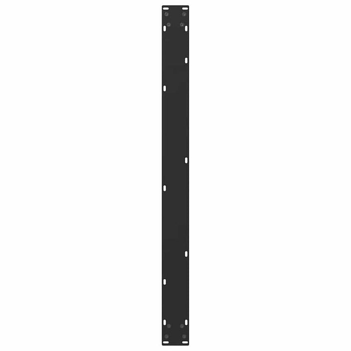 spisebordsben U-formet 3 Stk. sort 100x(72-73) cm stål