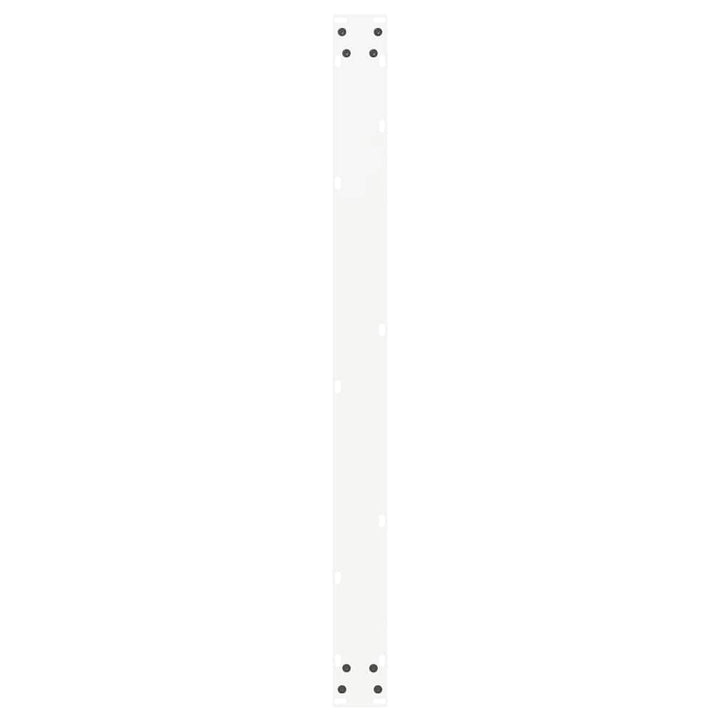 spisebordsben U-formet 3 Stk. hvid 100x(72-73) cm stål