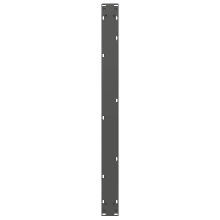 spisebordsben U-formet 3 Stk. antracit 100x(72-73) cm stål