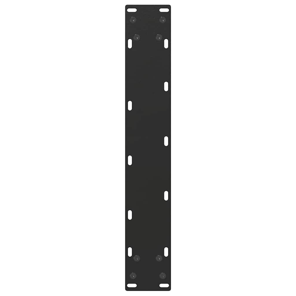 barbordsben U-formet 2 stk. sort 40x(90-91) cm stål