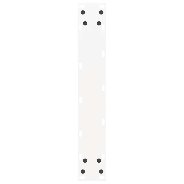 barbordsben U-formet 2 stk. hvid 40x(90-91) cm stål