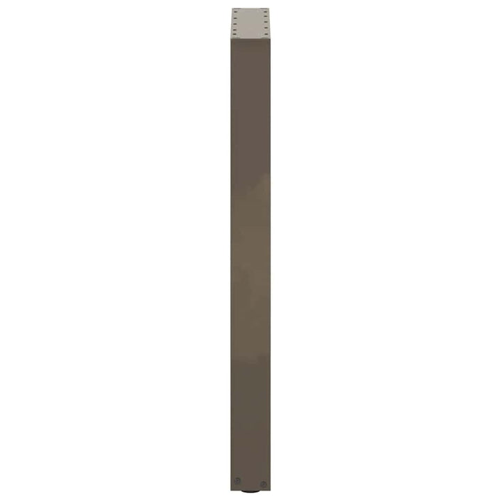 barbordsben U-formet 2 stk. naturstål 40x(90-91) cm stål