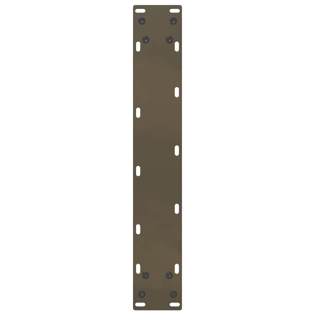 barbordsben U-formet 2 stk. naturstål 40x(90-91) cm stål