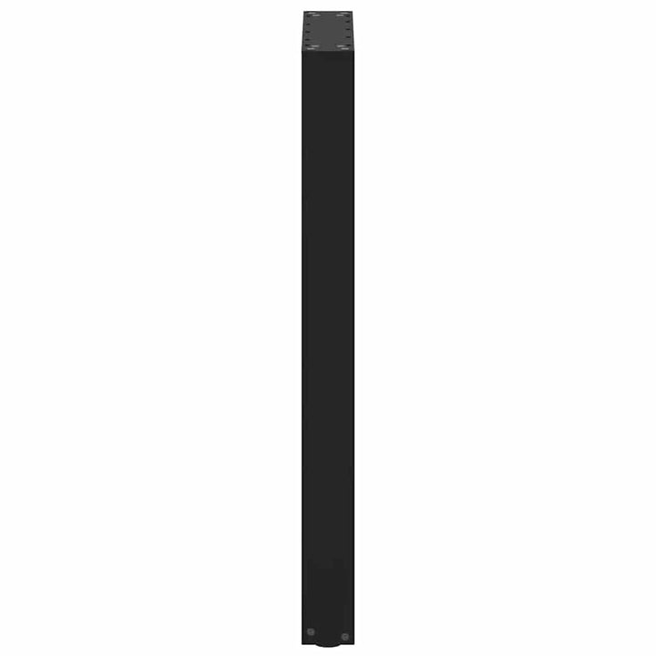 barbordsben U-formet 2 stk. sort 50x(90-91) cm stål