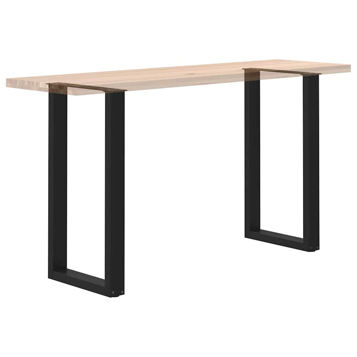 barbordsben U-formet 2 stk. sort 50x(90-91) cm stål