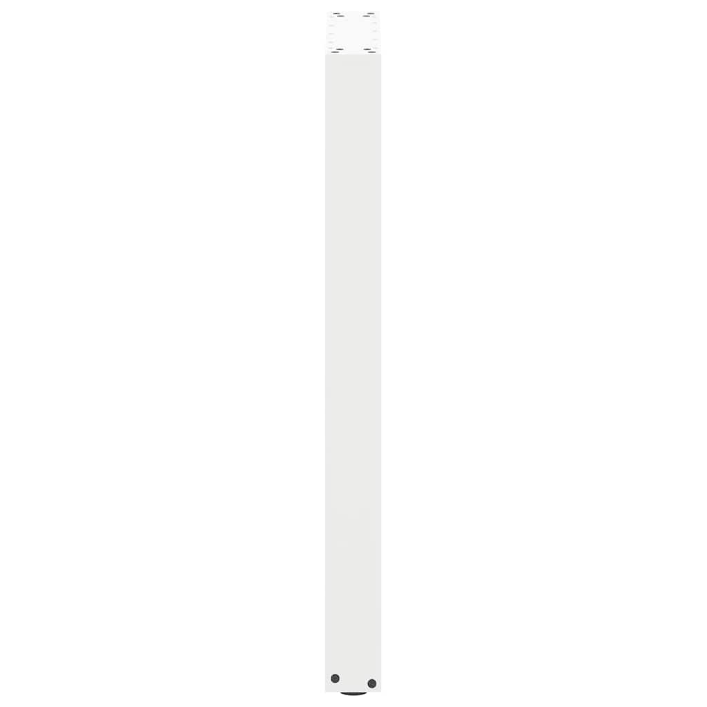 barbordsben U-formet 2 stk. hvid 50x(90-91) cm stål