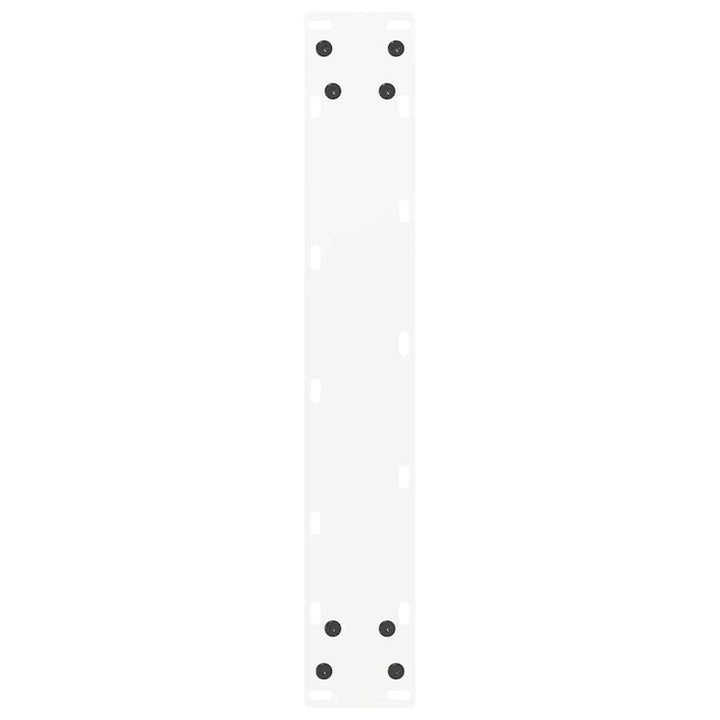 barbordsben U-formet 2 stk. hvid 50x(90-91) cm stål