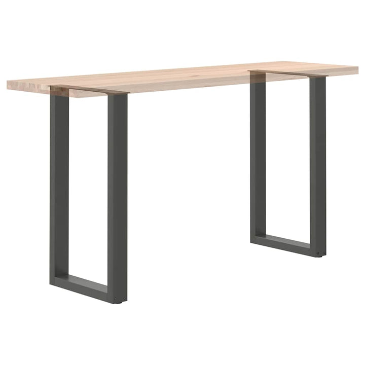 barbordsben U-formet 2 stk. antracit 50x(90-91) cm stål