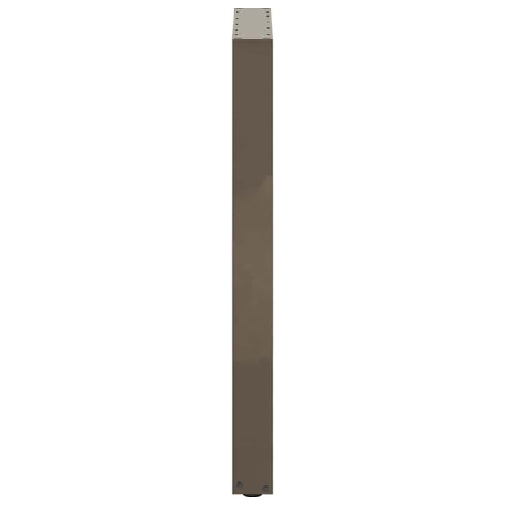 barbordsben U-formet 2 stk. naturstål 50x(90-91) cm stål