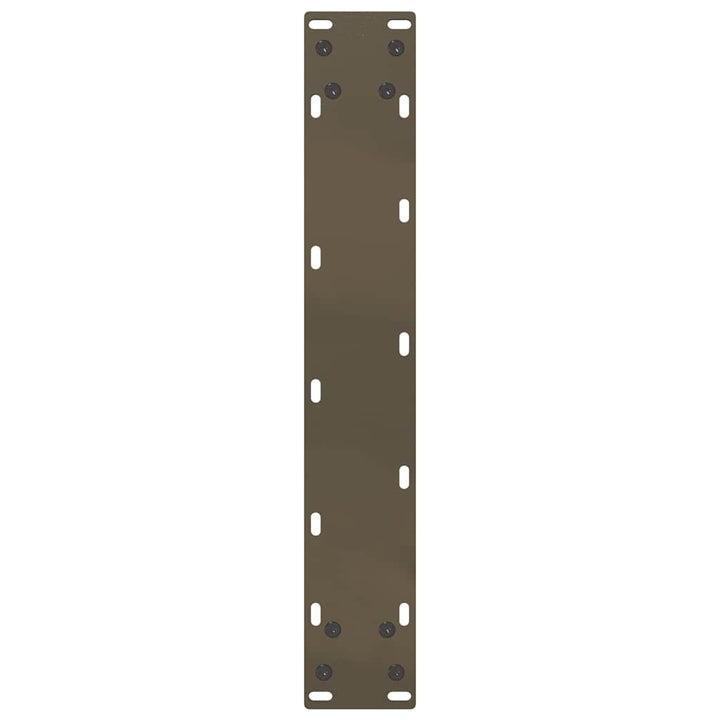 barbordsben U-formet 2 stk. naturstål 50x(90-91) cm stål