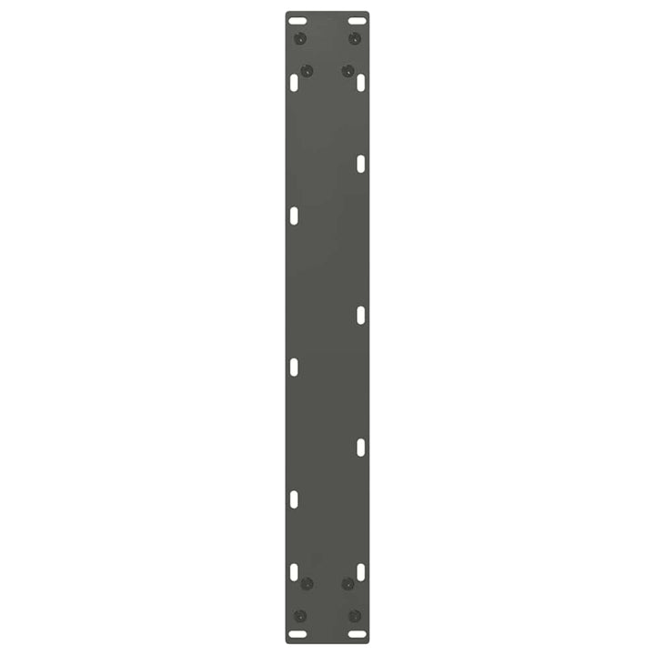 barbordsben U-formet 2 stk. antracit 60x(90-91) cm stål