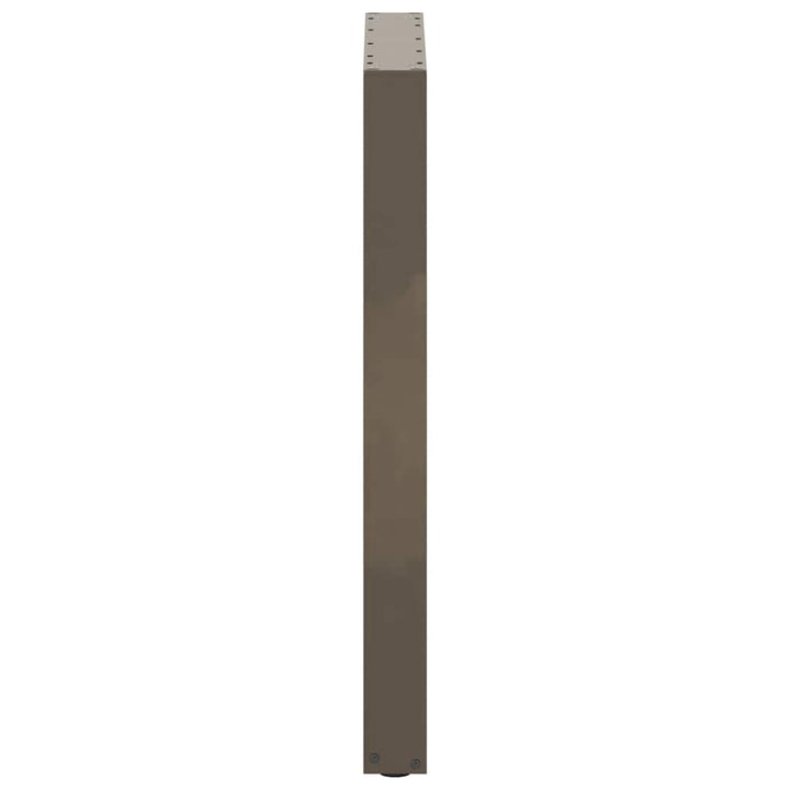barbordsben U-formet 2 stk. naturstål 60x(90-91) cm stål